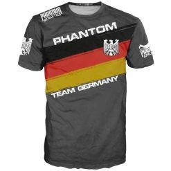 T-shirt Phantom Athletics Evo. Czarne t-shirty męskie PHANTOM ATHLETICS, l, bez wzorów, z materiału, bez kołnierzyka. Za 231.00 zł.