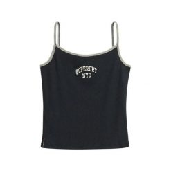 Damski tank top Superdry Athletic Essential. Niebieskie topy damskie Superdry., bez wzorów, bez kołnierzyka. Za 102.80 zł.