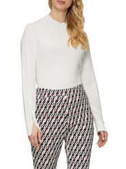 S.Oliver Sweter w kolorze białym rozmiar: 36. Białe swetry klasyczne damskie S.Oliver, s, bez kołnierzyka. Za 108.99 zł.