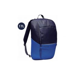 Plecak sportowy Classic 17 litrów. Niebieskie plecaki damskie KIPSTA, bez wzorów, z materiału. Za 24.99 zł.