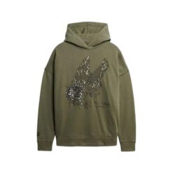 Bluza damska z kapturem Superdry Tattoo Embellish. Zielone bluzy z kapturem damskie Superdry., xs. Za 340.60 zł.