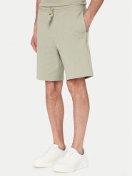 HUGO Szorty materiałowe Dayono 50530696 Zielony jasny Relaxed Fit. Zielone szorty męskie Hugo, z bawełny, bez kołnierzyka. Za 349.99 zł.