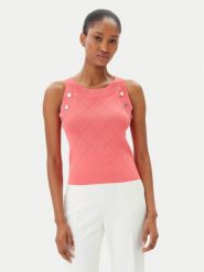 Artigli Sweter ACMA001879 219 Koralowy Regular Fit. Pomarańczowe swetry klasyczne damskie Artigli, l, z wiskozy, bez kołnierzyka. Za 159.99 zł.