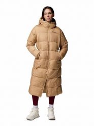 Columbia Płaszcz zimowy "Puffect II Long" w kolorze beżowym rozmiar: XS. Brązowe płaszcze damskie Columbia, na zimę, xs, bez wzorów, z puchu. Za 499.95 zł.