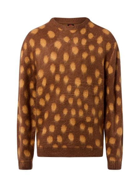 Santa Cruz Sweter - Jaguar Knit Mężczyźni Sztuczne włókno brązowy, XXL. Brązowe swetry męskie Santa Cruz, m, bez wzorów, z włókna, bez kołnierzyka. Za 279.95 zł.