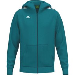Kurtka z kapturem Erima Cmpt Wings Blue Junior. Niebieskie kurtki damskie 575 FACTORY, m, bez wzorów, z materiału, z kapturem. Za 312.99 zł.