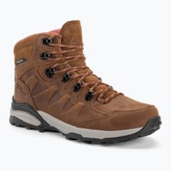 Buty trekkingowe damskie Jack Wolfskin Refugio Prime Texapore Mid. Brązowe obuwie trekkingowe damskie Jack Wolfskin. Za 449.99 zł.