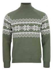 Peak Mountain Sweter "Clyde" w kolorze zielonym rozmiar: L. Zielone swetry męskie Peak Mountain, l, bez wzorów, bez kołnierzyka. Za 235.50 zł.