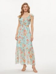 Guess Sukienka codzienna Elide W4GK37 WE550 Kolorowy Regular Fit. Sukienki damskie Guess, na co dzień, xs, z aplikacjami, z wiskozy, bez kołnierzyka, bez ramiączek, proste. Za 539.99 zł.
