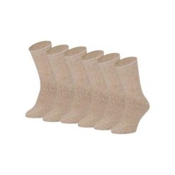 Damskie Skarpety Termiczne Heatkeeper - 4 Pary - Beżowy Melanż. Brązowe skarpetki damskie HEAT KEEPER, bez wzorów, z elastanu. W wyprzedaży za 182.06 zł.