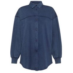 Koszula Deha Koszula Z Marmurkowego Polaru Damskie. Niebieskie koszule damskie Deha, s, bez wzorów, z bawełny, bez kołnierzyka, bez ramiączek. Za 549.99 zł.