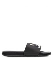 Bassano Klapki P3010524 Czarny. Czarne klapki damskie Bassano, bez wzorów, z tworzywa sztucznego, bez obcasa. Za 49.99 zł.