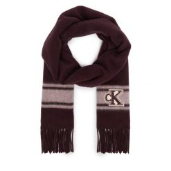 Szalik Calvin Klein. Czerwone szaliki i kominy damskie CALVIN KLEIN, bez wzorów. Za 329.99 zł.