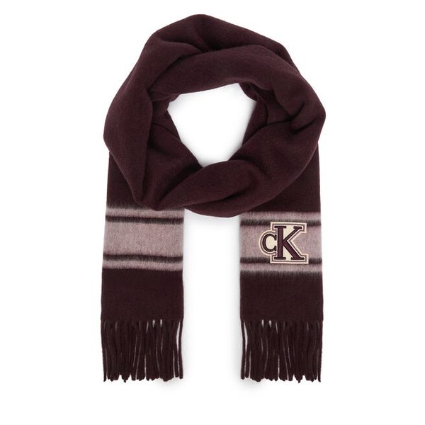 Szalik Calvin Klein. Czerwone szaliki i kominy damskie CALVIN KLEIN, bez wzorów. Za 329.99 zł.