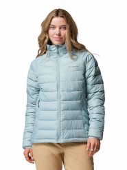 Columbia Kurtka pikowana "Powder Lite II" w kolorze błękitnym rozmiar: L. Niebieskie kurtki damskie Columbia, l, bez wzorów, bez kaptura. Za 299.95 zł.