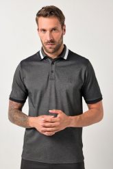 Męska Koszulka polo golf rękaw 1/2 QuickDry TwoTone do rozm. 7XL. Czarne koszulki polo męskie JAY-PI, m, bez wzorów, z bawełny, bez ramiączek. Za 191.99 zł.