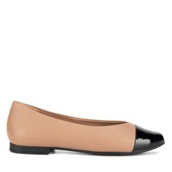 Baleriny Lasocki. Brązowe baleriny damskie Lasocki, bez wzorów, bez obcasa. Za 149.99 zł.
