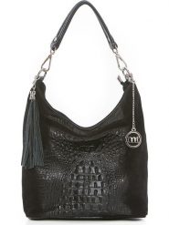 Mia Tomazzi Skórzana torebka "Rozzano" w kolorze czarnym - 26 x 28 x 12 cm rozmiar: onesize. Czarne torebki klasyczne damskie Mia Tomazzi, bez wzorów, z materiału, bez dodatków. Za 217.99 zł.