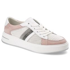 Różowe Sneakersy S.Barski Sportowe Obuwie Damskie. Czerwone buty sportowe na co dzień damskie S.BARSKI, bez wzorów, z materiału. Za 219.00 zł.