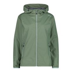 Damska kurtka wodoodporna CMP. Zielone kurtki damskie CMP, bez wzorów, bez kaptura. W wyprzedaży za 287.80 zł.