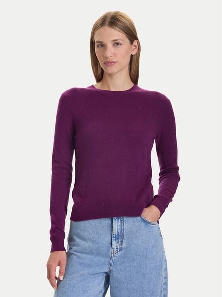 United Colors Of Benetton Sweter 1002D1K01 Fioletowy Regular Fit. Fioletowe swetry klasyczne damskie United Colors Of Benetton, s, z wełny, bez kołnierzyka. Za 209.99 zł.