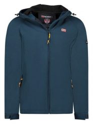 Geographical Norway Kurtka softshellowa "Tamigoglor" w kolorze granatowym rozmiar: 3XL. Niebieskie kurtki outdoor męskie Geographical Norway, xl, bez wzorów, bez kaptura. Za 202.50 zł.
