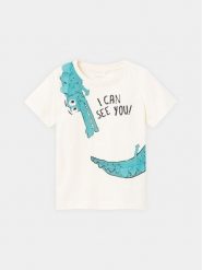 NAME IT T-Shirt Dante 13228559 Biały Regular Fit. Białe t-shirty chłopięce Name it, bez wzorów, z bawełny, bez ramiączek. Za 49.99 zł.