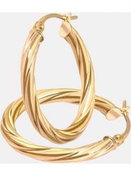 Diamant Exquis Złote kolczyki-kreole rozmiar: onesize. Żółte kolczyki damskie Diamant Exquis, złote. Za 717.96 zł.