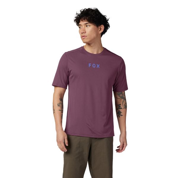 Koszulka rowerowa męska Fox Racing Ranger Moth. Fioletowe t-shirty sportowe męskie Fox Racing, m, bez ramiączek, rowerowe. Za 169.99 zł.