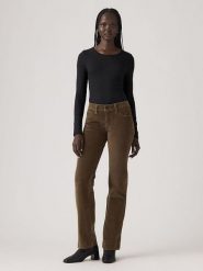 Levi's Spodnie w kolorze brązowym rozmiar: W27/L34. Brązowe spodnie materiałowe damskie Levi's, z aplikacjami, z materiału, klasyczne. Za 144.24 zł.