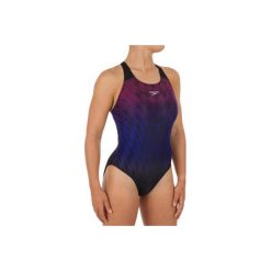 Strój pływacki jednoczęściowy POWERBACK DAMSKI. Czarne stroje jednoczęściowe damskie Speedo, bez wzorów. Za 199.99 zł.