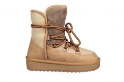 Śniegowce D Franklin Nordic Trk Sand 206009, Beżowy, Materiał - 37. Brązowe śniegowce damskie D.Franklin, z materiału, za kostkę. W wyprzedaży za 179.10 zł.