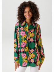 Aniston Koszula w kolorze zielono-jasnoróżowym rozmiar: 42. Zielone koszule damskie Aniston, bez wzorów, z wiskozy, bez kołnierzyka, bez ramiączek. Za 65.38 zł.