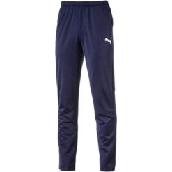Spodnie Puma Men Liga Pants Core, Mężczyźni. Niebieskie spodnie sportowe męskie Puma, z poliesteru. Za 89.90 zł.