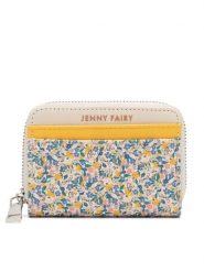 Jenny Fairy Portfel 4W1-004-SS23 Żółty. Żółte portfele damskie Jenny Fairy, bez wzorów, ze skóry. Za 59.99 zł.