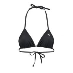 Damska góra od bikini Puma w kształcie trójkąta w kolorze czarnym. Czarne bikini damskie Puma, bez wzorów. Za 129.99 zł.
