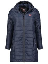 Geographical Norway Płaszcz pikowany "Atika" w kolorze granatowym rozmiar: XXL. Niebieskie płaszcze damskie Geographical Norway, xxl, bez wzorów. Za 158.10 zł.
