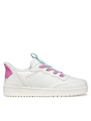 Geox Sneakersy J65NSA 05415 C1364 S 2 Biały. Białe buty sportowe dziewczęce Geox, bez wzorów, ze skóry, bez zapięcia. Za 249.99 zł.