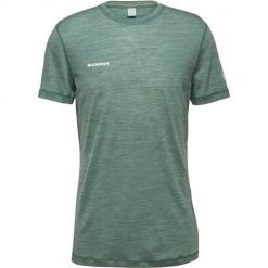 Koszulka sportowa męska Mammut Jade. Zielone t-shirty sportowe męskie Mammut, m, bez ramiączek, trekkingowe. Za 565.00 zł.