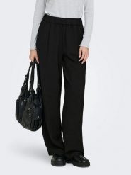 ONLY Spodnie w kolorze czarnym rozmiar: M/L32. Czarne spodnie materiałowe damskie Only, bez wzorów, z materiału, z podwyższonym stanem. Za 91.56 zł.