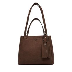 Torebka Guess. Brązowe torebki klasyczne damskie Guess, z aplikacjami, bez dodatków. Za 634.99 zł.