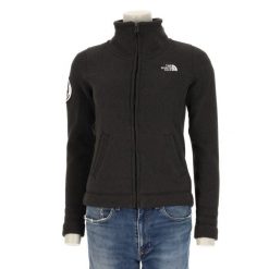 Second life - The North Face kurtka polar damska - Jak nowy. Czarne kurtki damskie The North Face, l, bez wzorów, z polaru, bez kaptura. Za 170.36 zł.