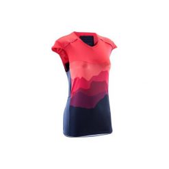 Koszulka bez rękawów na rower MTB ST 500 damska. Czerwone bluzki sportowe damskie ROCKRIDER, xs, bez wzorów, z materiału, bez ramiączek. Za 59.99 zł.