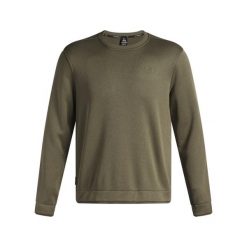 Polarowy sweter Under Armour. Zielone swetry męskie Under Armour, m, bez wzorów, z polaru, bez kołnierzyka. Za 271.75 zł.