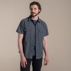 Koszula Craghoppers Kiwi II. Szare koszule męskie CRAGHOPPERS, m, bez wzorów, bez kołnierzyka, bez ramiączek. Za 239.90 zł.