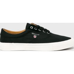 Gant - Tenisówki. Czarne trampki i tenisówki męskie Gant, bez wzorów, z gumy, bez zapięcia. W wyprzedaży za 219.90 zł.