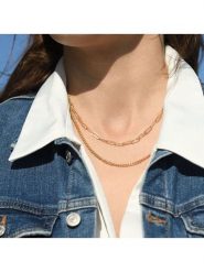 MOODE Naszyjnik "Silvia" - dł. 42 cm rozmiar: onesize. Żółte naszyjniki damskie MOODE, ze stali. Za 39.99 zł.