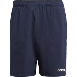 Spodenki męskie adidas Essentials 3S Chelsea granatowe DU0501. Niebieskie szorty męskie Adidas, bez wzorów, z materiału, klasyczne. Za 96.99 zł.