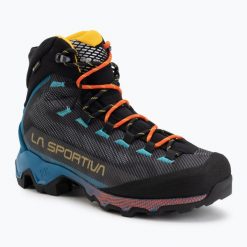 Buty trekkingowe męskie La Sportiva Aequalibrum Hike GTX. Czarne buty trekkingowe męskie La Sportiva, z gore-texu, przed kolano, bez zapięcia, trekkingowe, gore-tex. Za 858.43 zł.