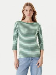 United Colors Of Benetton Bluzka 30YSD109W Zielony Regular Fit. Zielone bluzki damskie United Colors Of Benetton, xs, bez wzorów, z bawełny, bez ramiączek. Za 79.99 zł.